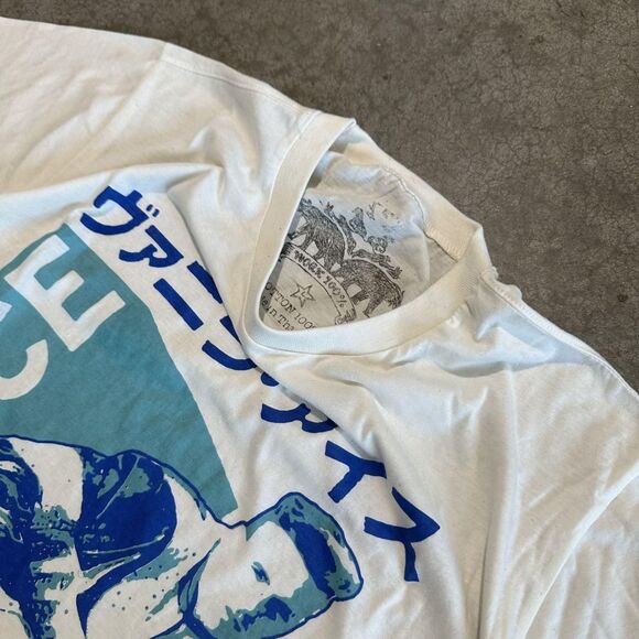Vintage White and Blue Graphic Tee - Picture 2 of 3